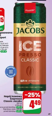 Napój kawowy Jacobs Icepresso Classic promocja w Dino