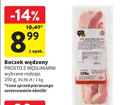 Boczek wędzony promocja w Intermarche