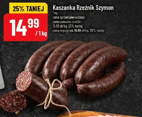 Kaszanka Rzeźnik Szymon promocja w POLOmarket