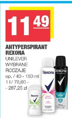 Antyperspirant Rexona promocja w SPAR