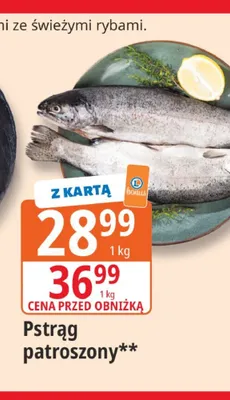 Pstrąg patroszony promocja w Leclerc