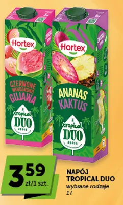 Napój Hortex Tropical Duo czerwone winogrono gujawa promocja w Euro Sklep