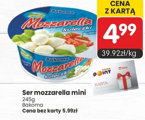 Ser mozzarella mini promocja w Market Point