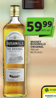 Whisky Bushmills Original promocja w Groszek