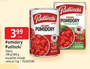 Pomidory krojone Pudliszki promocja w Leclerc