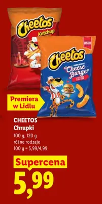 Chrupki Cheese Burger Cheetos promocja w Lidl