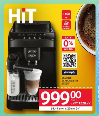 Ekspres ciśnieniowy DeLonghi Magnifica Evo ECAM290,51.B promocja w Selgros
