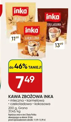 Kawa zbożowa Inka mleczna promocja w Chata Polska