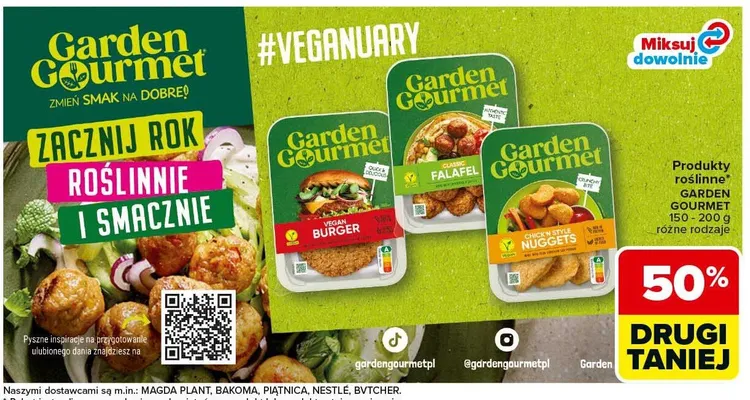 Produkty roślinne różne rodzaje promocja w Carrefour