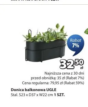 Donica balkonowa Ugle promocja w Jysk