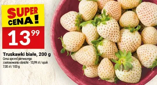 Truskawki białe promocja w Twój Market