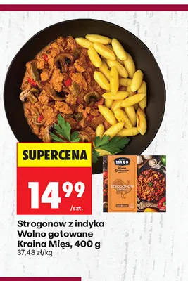 Strogonow z indyka Wolno gotowane Kraina Mięs promocja w Biedronka