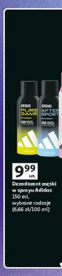 Dezodorant męski w sprayu Adidas promocja w Auchan