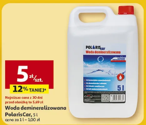 Woda demineralizowana promocja w Auchan