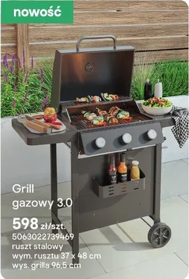 Grill gazowy 3.0 promocja w Castorama