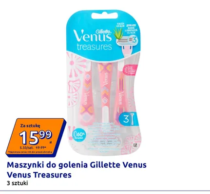 Maszynki do golenia Gillette Venus Treasures 3-pak promocja w Action