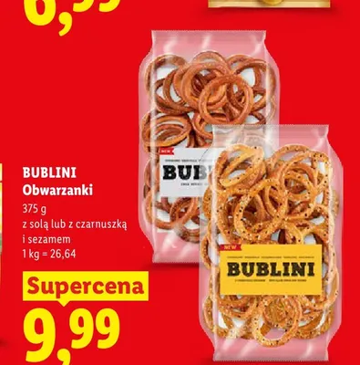 Obwarzanki z czarnuszką i sezamem Bublini promocja w Lidl