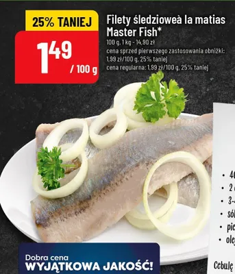 Filety śledziowe a la matias promocja w POLOmarket
