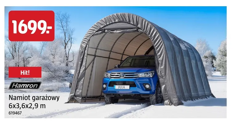 Namiot garażowy 6x3,6x2,9 m Hamron promocja w Jula