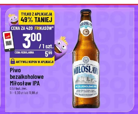 Piwo bezalkoholowe Miłosław IPA promocja w POLOmarket