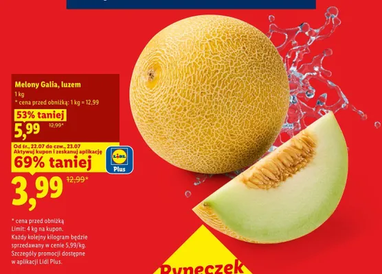 Melon Galia luzem promocja w Lidl