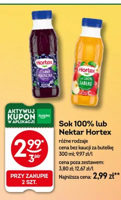 Nektar Hortex czarna porzeczka promocja w Żabka