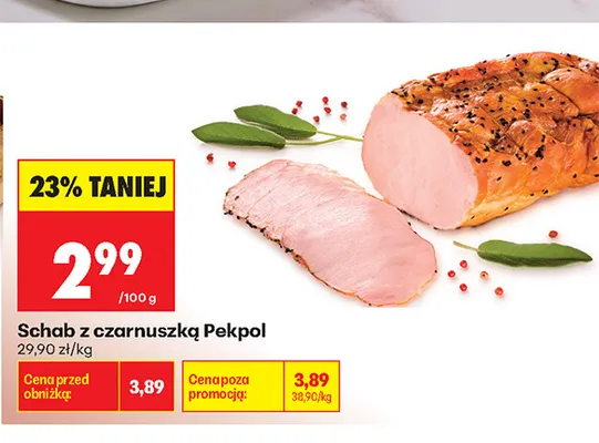 Schab z czarnuszką Pekpol promocja w Biedronka