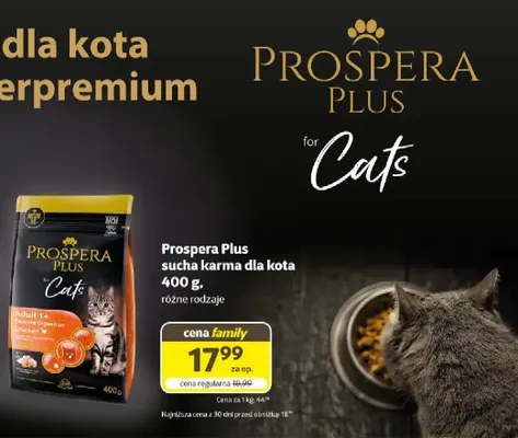 Prospera Plus sucha karma dla kota promocja w Super Zoo