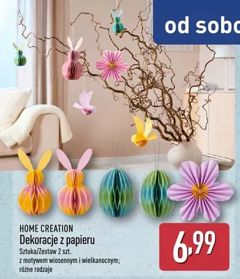 Dekoracje z papieru promocja w Aldi