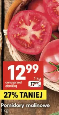 Pomidory malinowe promocja w Delikatesy Centrum