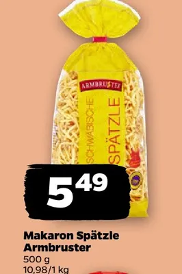 Makaron Spätzle Armbruster promocja w Netto