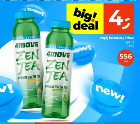 Napój herbaciany 4Move Zen Tea Matcha promocja w Dealz