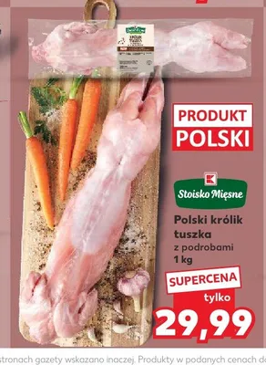 Polski królik tuszka z podrobami Stoisko Mięsne promocja w Kaufland