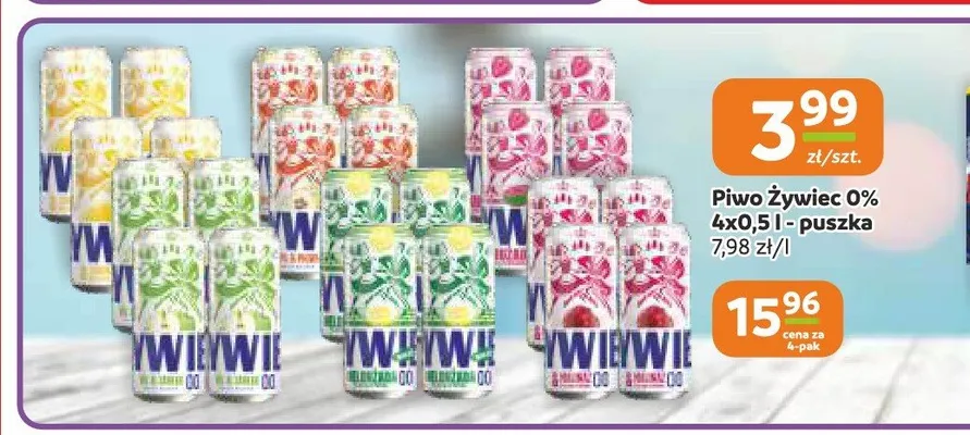 Piwo bezalkoholowe Żywiec 4-pak promocja w Gama