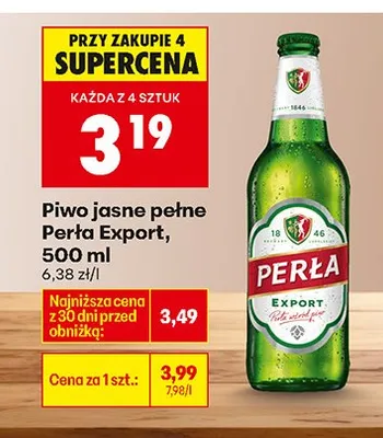 Piwo Perła Export promocja w Biedronka