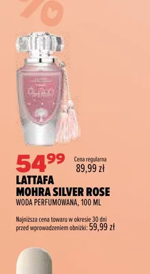 Woda perfumowana Lattafa Mohra Silver Rose promocja w Drogerie Natura
