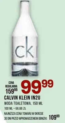 Woda toaletowa, calvin klein in2u, 150ml promocja w Drogerie Natura