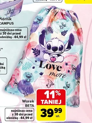 Worek CoolPack BETA Stitch promocja w Carrefour