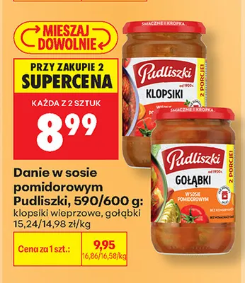 Klopsiki wieprzowe w sosie pomidorowym Pudliszki promocja w Biedronka