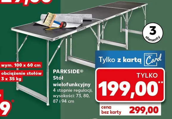 Stół wielofunkcyjny promocja w Kaufland