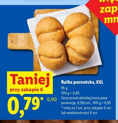 Bułka poznańska XXL promocja w Lidl