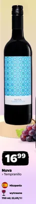 Wino czerwone wytrawne Nuva Tempranillo hiszpańskie promocja w Netto