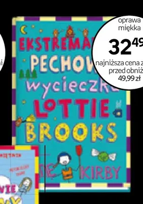Książka Ekstremalna pechowa wycieczka Lottie Brooks Katie Kirby promocja w Empik