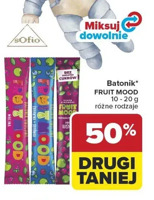 Batonik Fruit Mood promocja w Carrefour