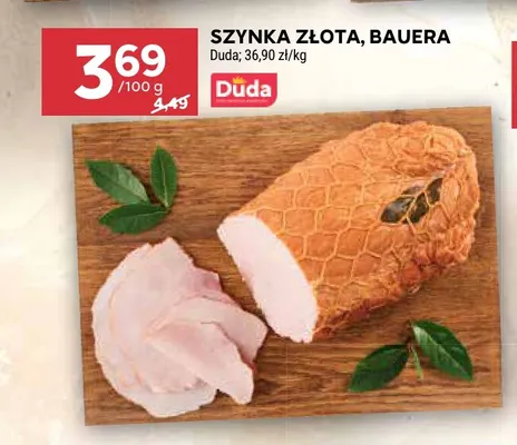 Szynka złota Bauera Duda promocja w Stokrotka