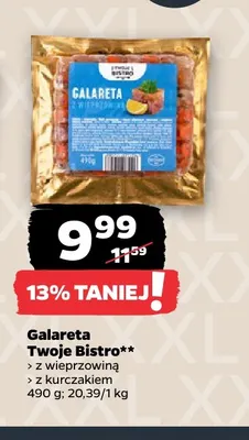 Galareta z kurczakiem Twoje Bistro promocja w Netto