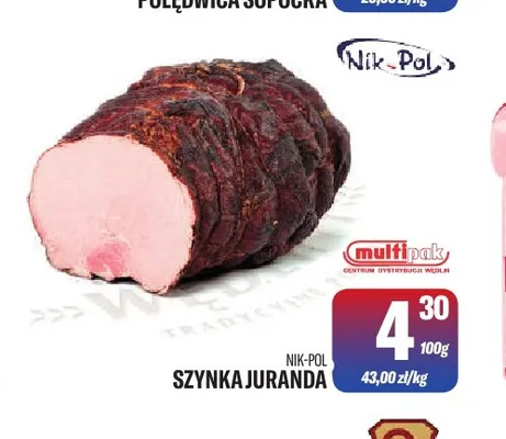 Szynka Juranda Nik-Pol promocja w Tomi Markt