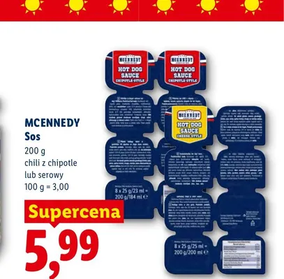 Sos serowy McEnnedy 8-pak promocja w Lidl