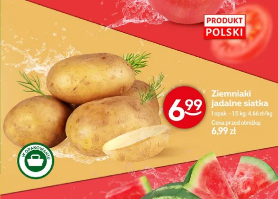 Ziemniaki jadalne siatka promocja w Żabka
