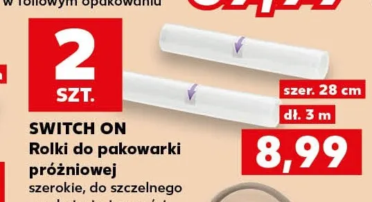Rolki do pakowarki próżniowej 2-pak Switch On promocja w Kaufland